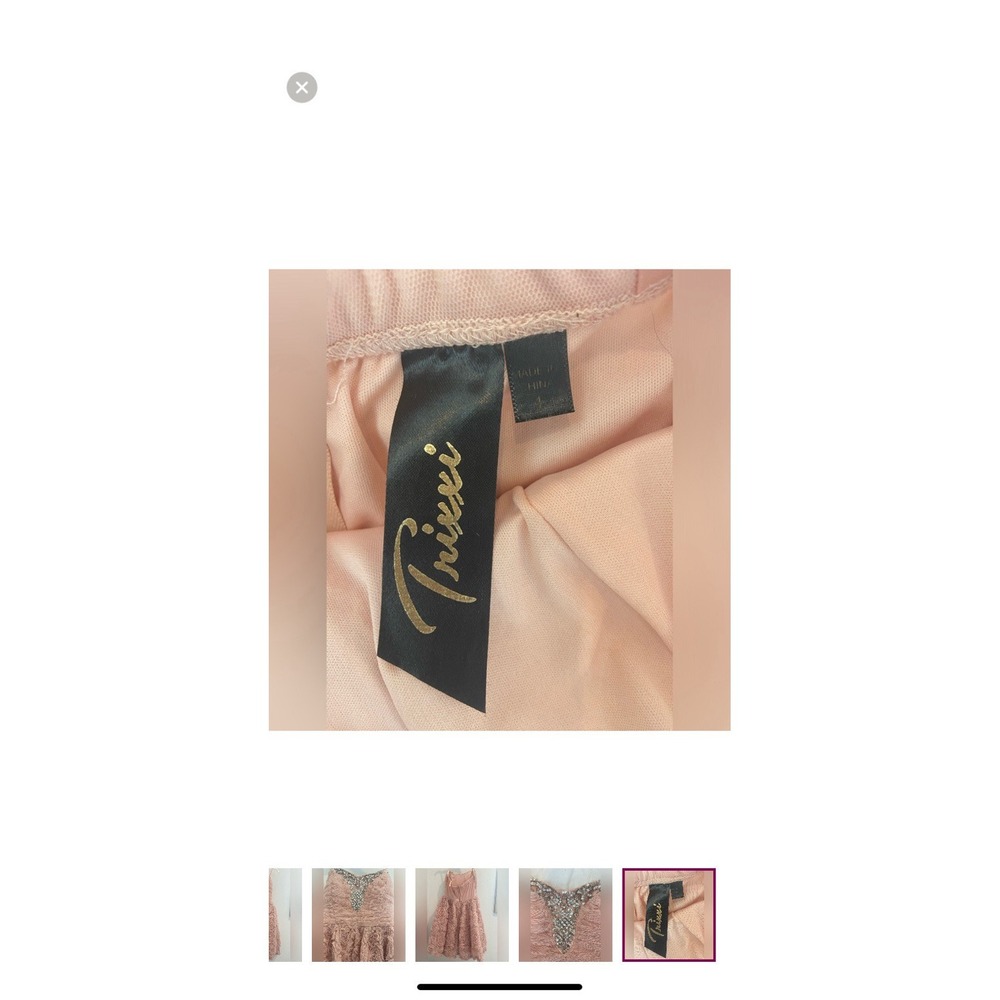 Strapless Princess Style Semi-Formal Dress‎ By Trixxi Bat Mitzvah Juniors Size 1 - Picture 6 of 6